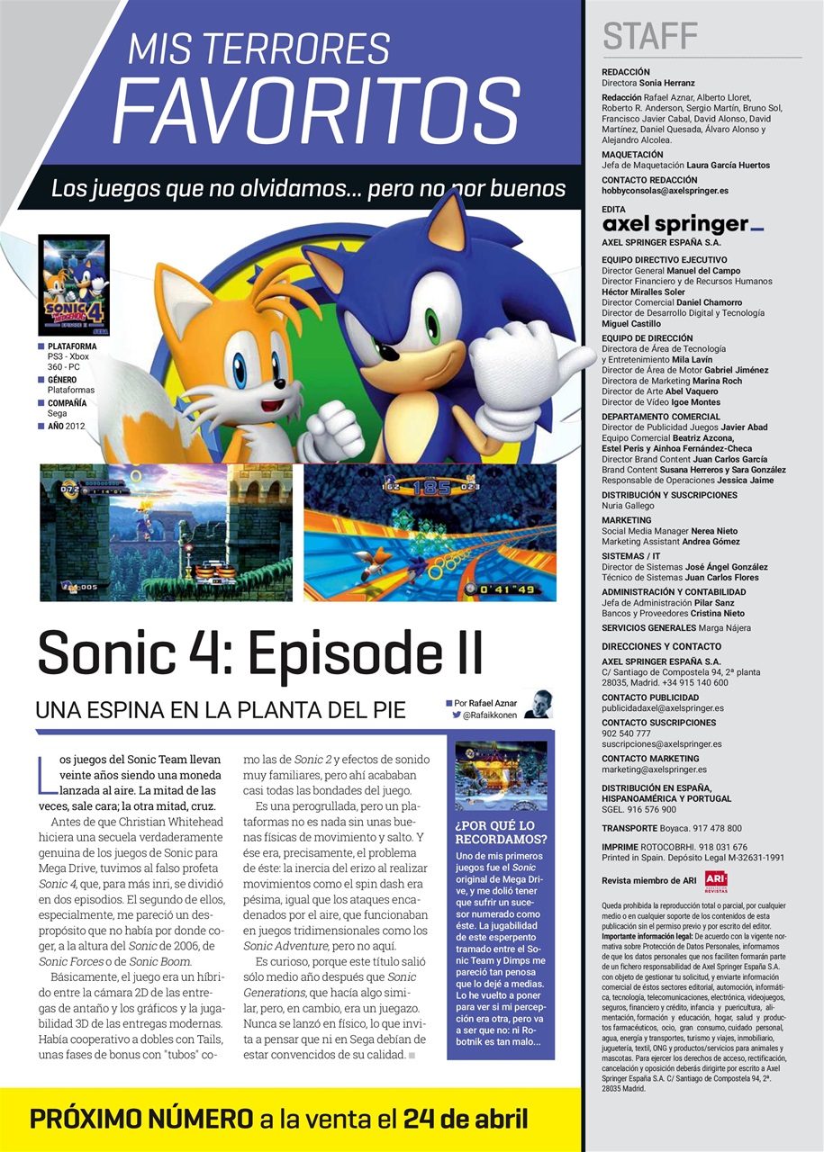 Hobby Consolas Preview Pages