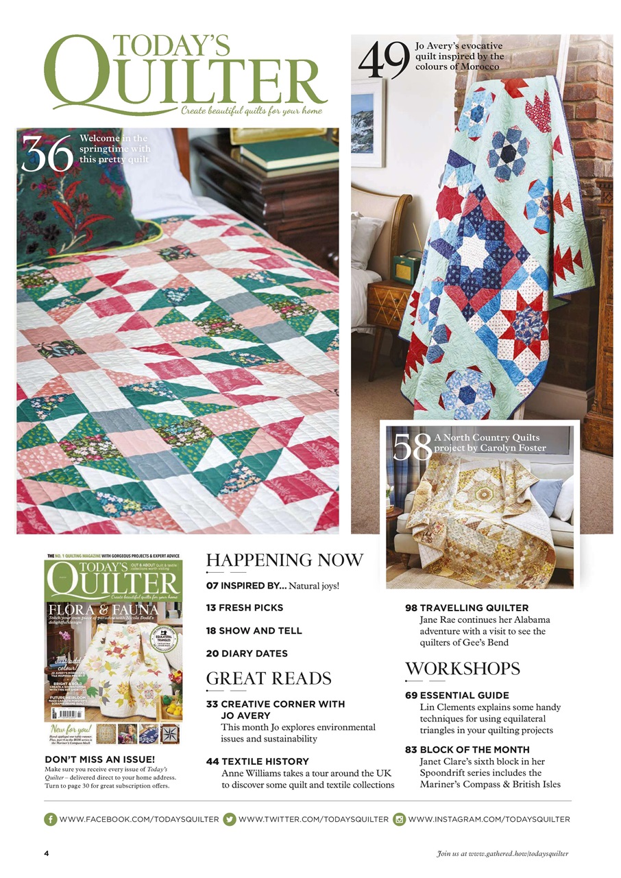 Today’s Quilter Preview Pages