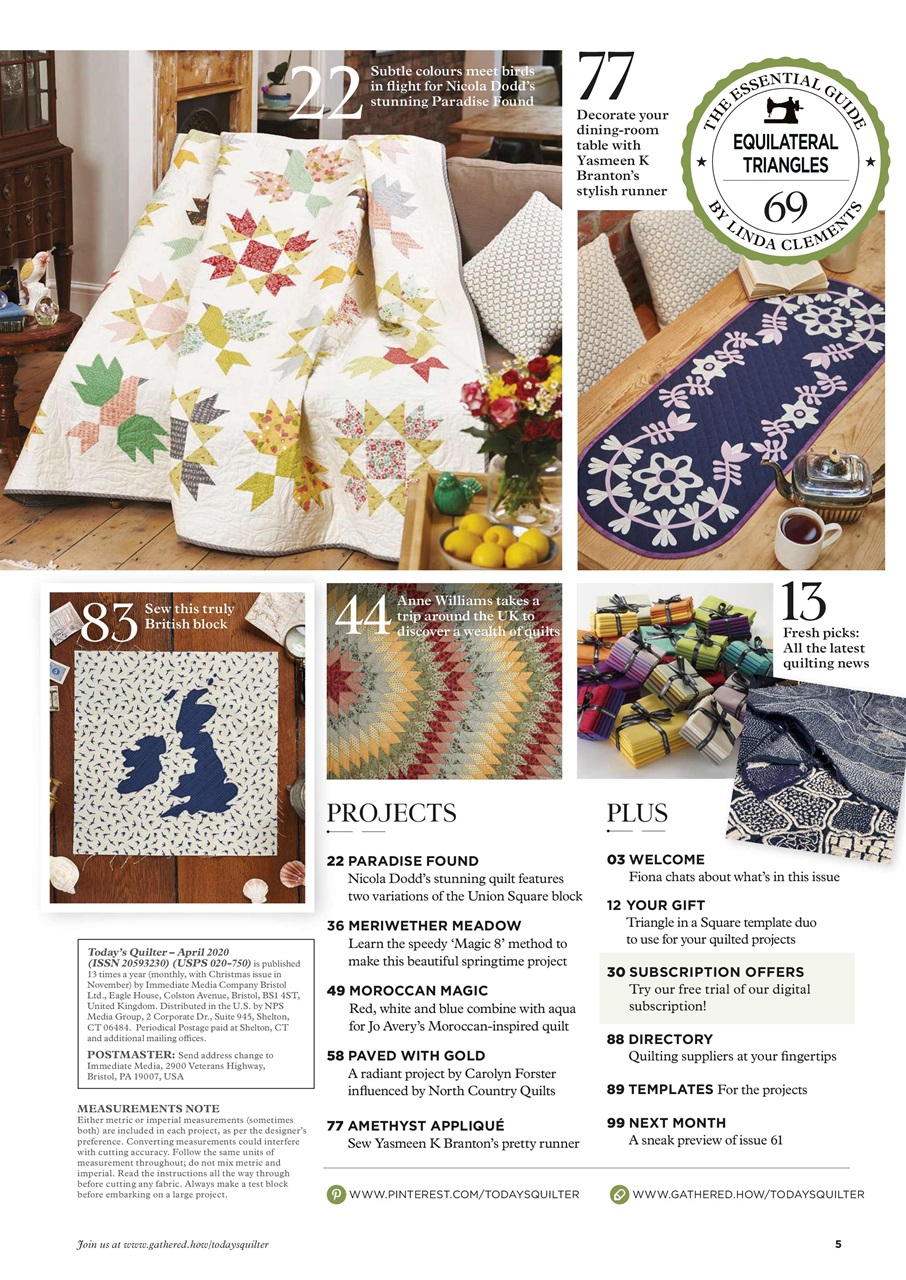 Today’s Quilter Preview Pages
