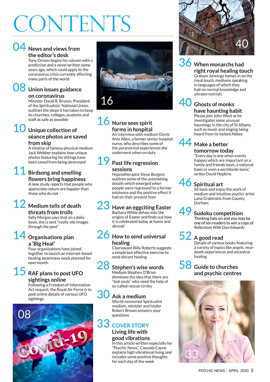 Psychic News Preview Pages
