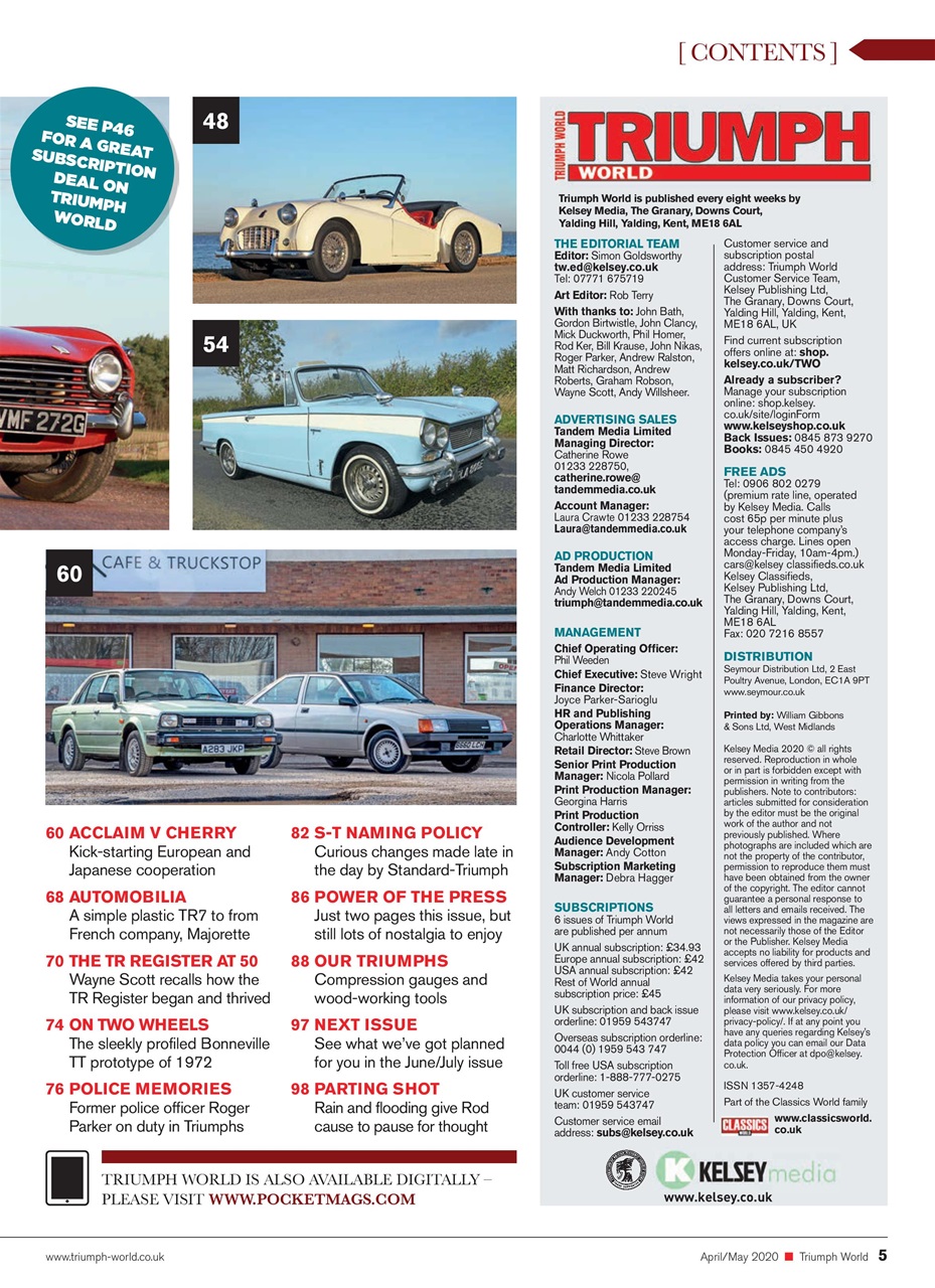 Triumph World Preview Pages