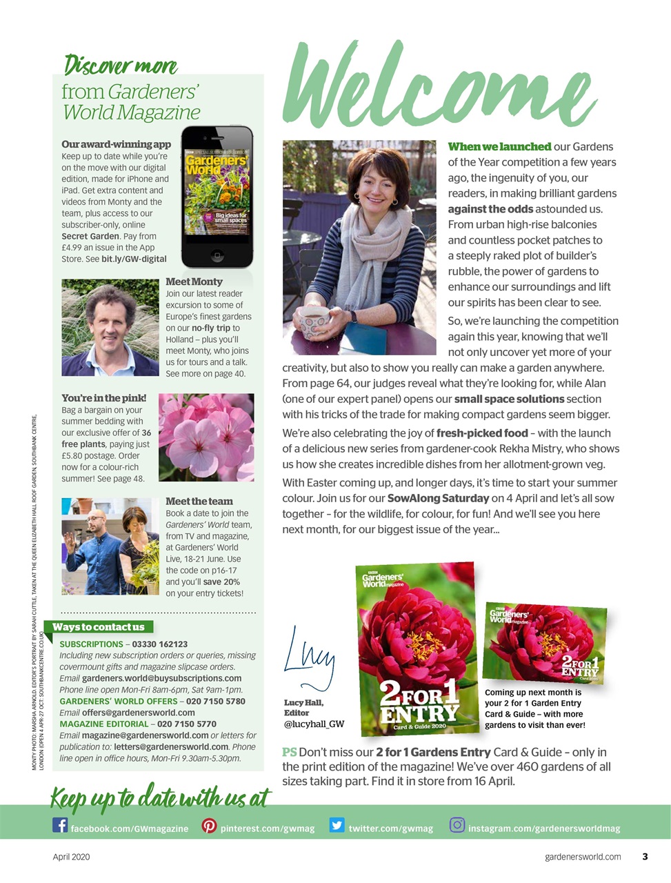 BBC Gardeners’ World Magazine Preview Pages