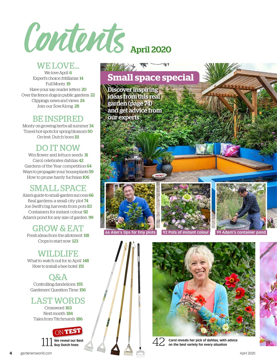 BBC Gardeners’ World Magazine Preview Pages