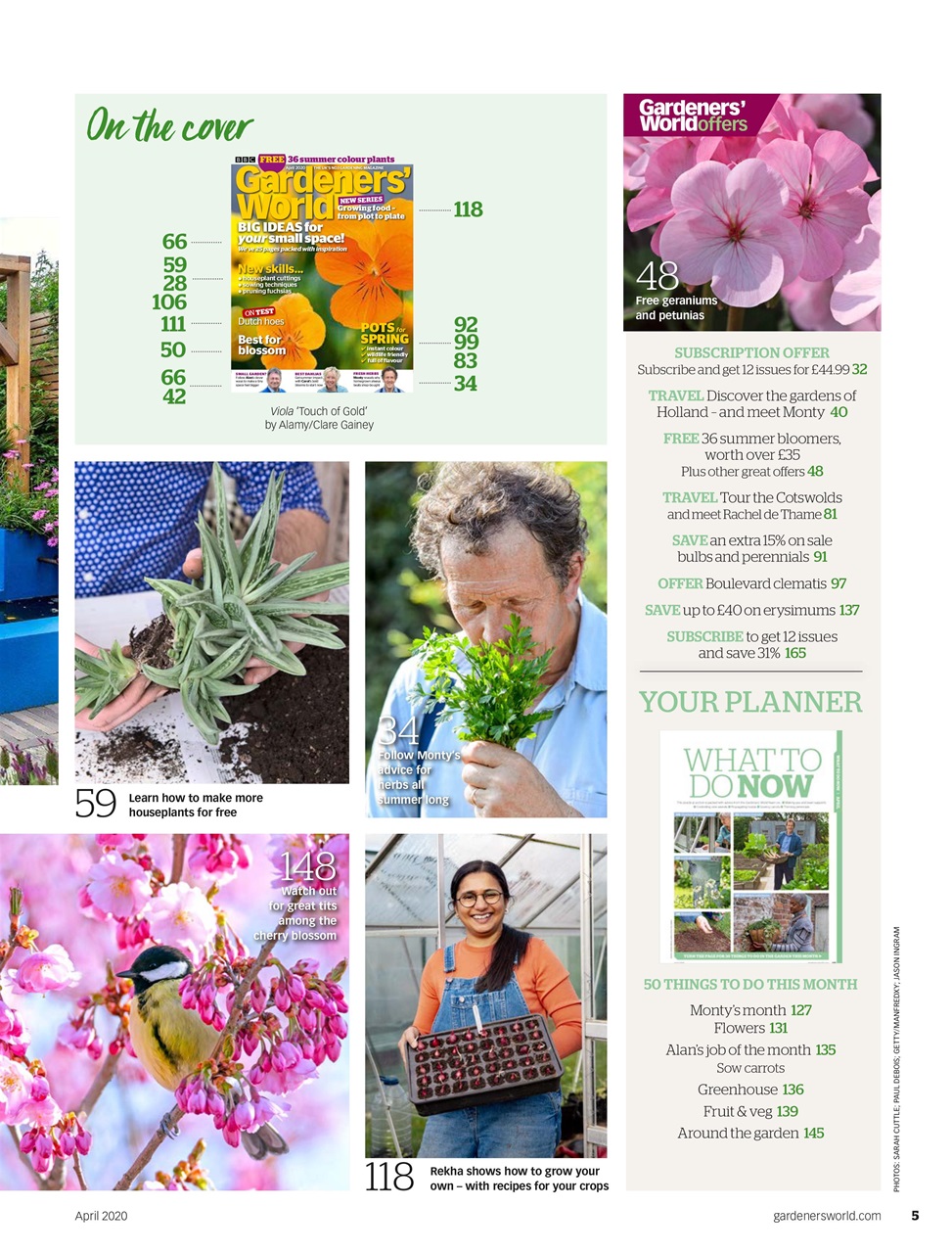 BBC Gardeners’ World Magazine Preview Pages