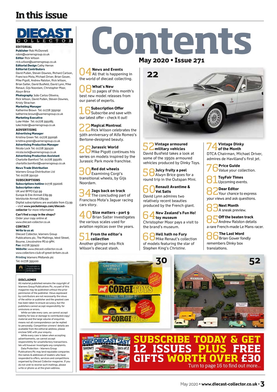 Diecast Collector Preview Pages