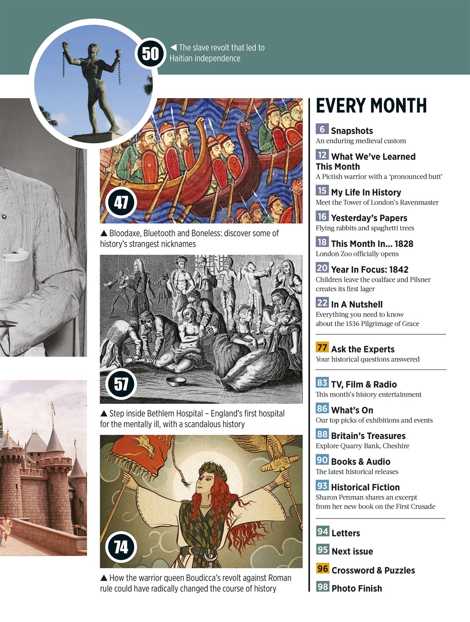 BBC History Revealed Magazine Preview Pages