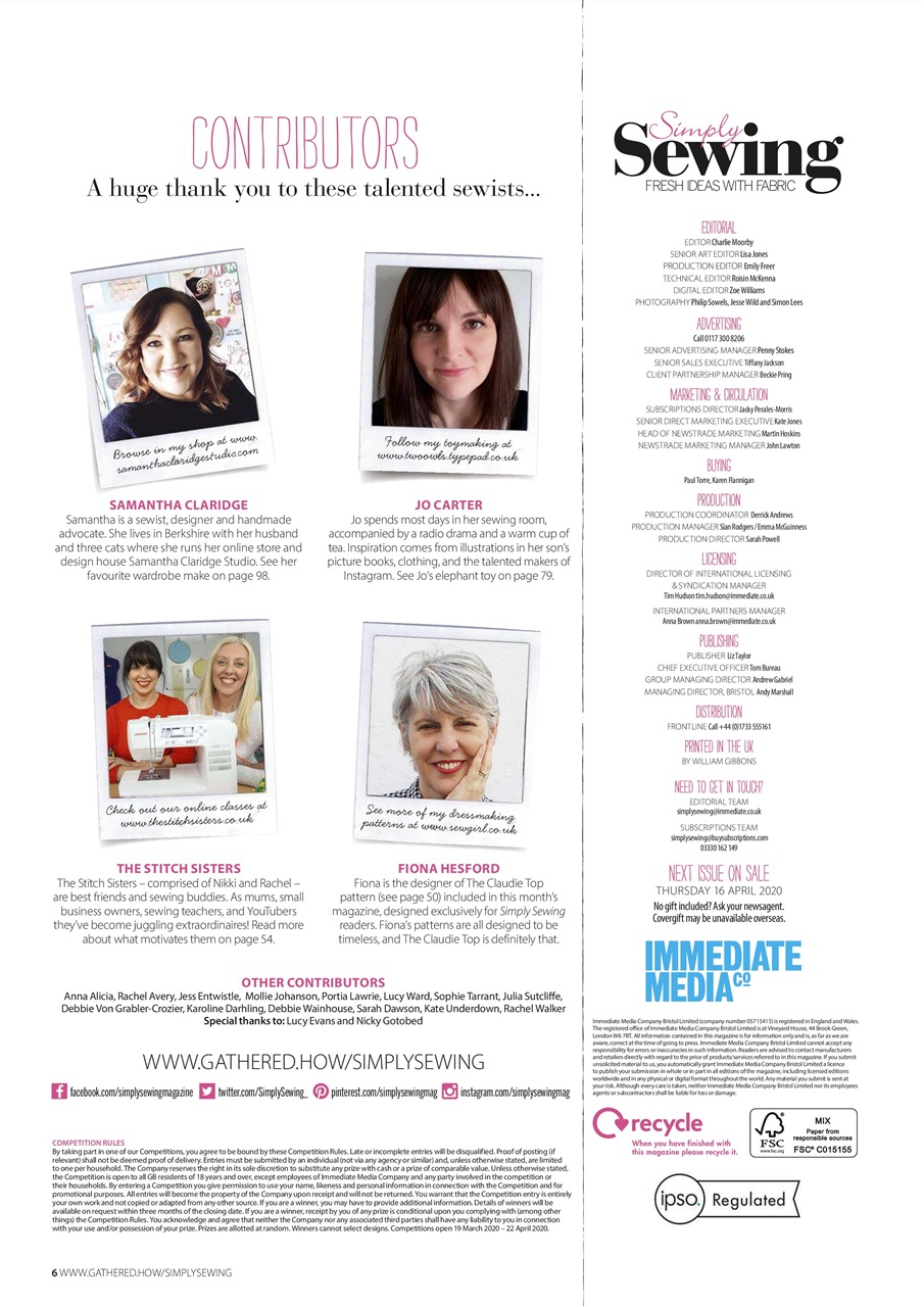 Simply Sewing Preview Pages