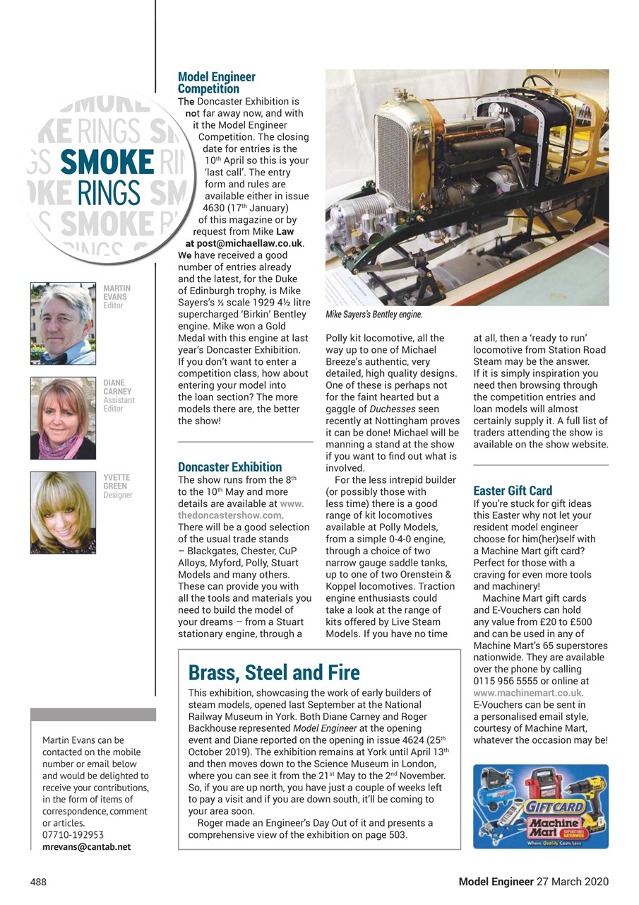 Model Engineer Preview Pages