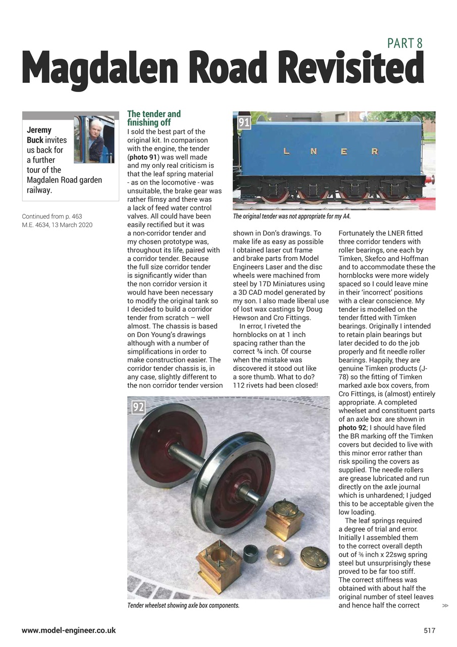 Model Engineer Preview Pages