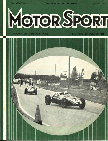 Motor Sport Magazine issue Motor Sport: January 1960