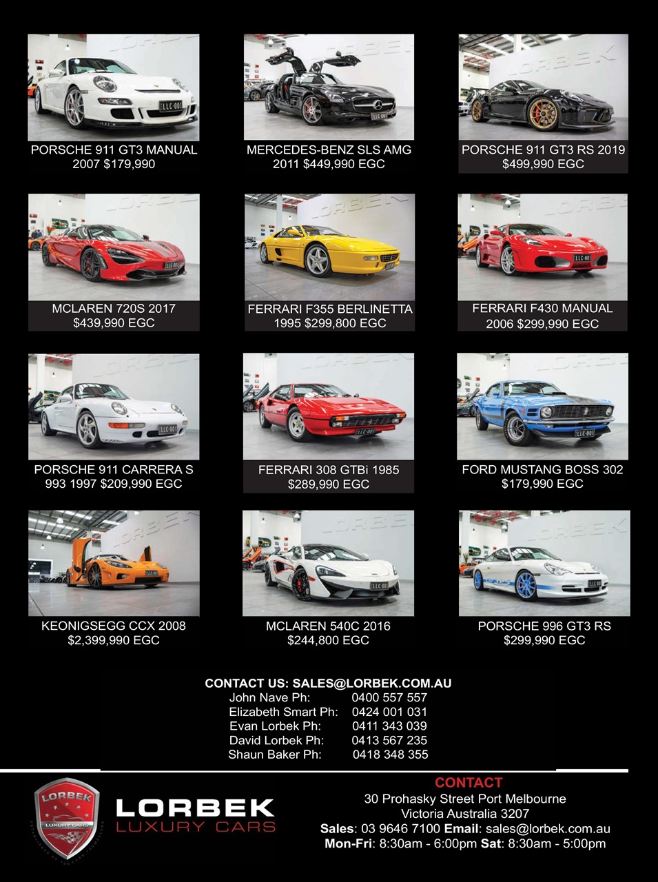 JUST CARS Preview Pages