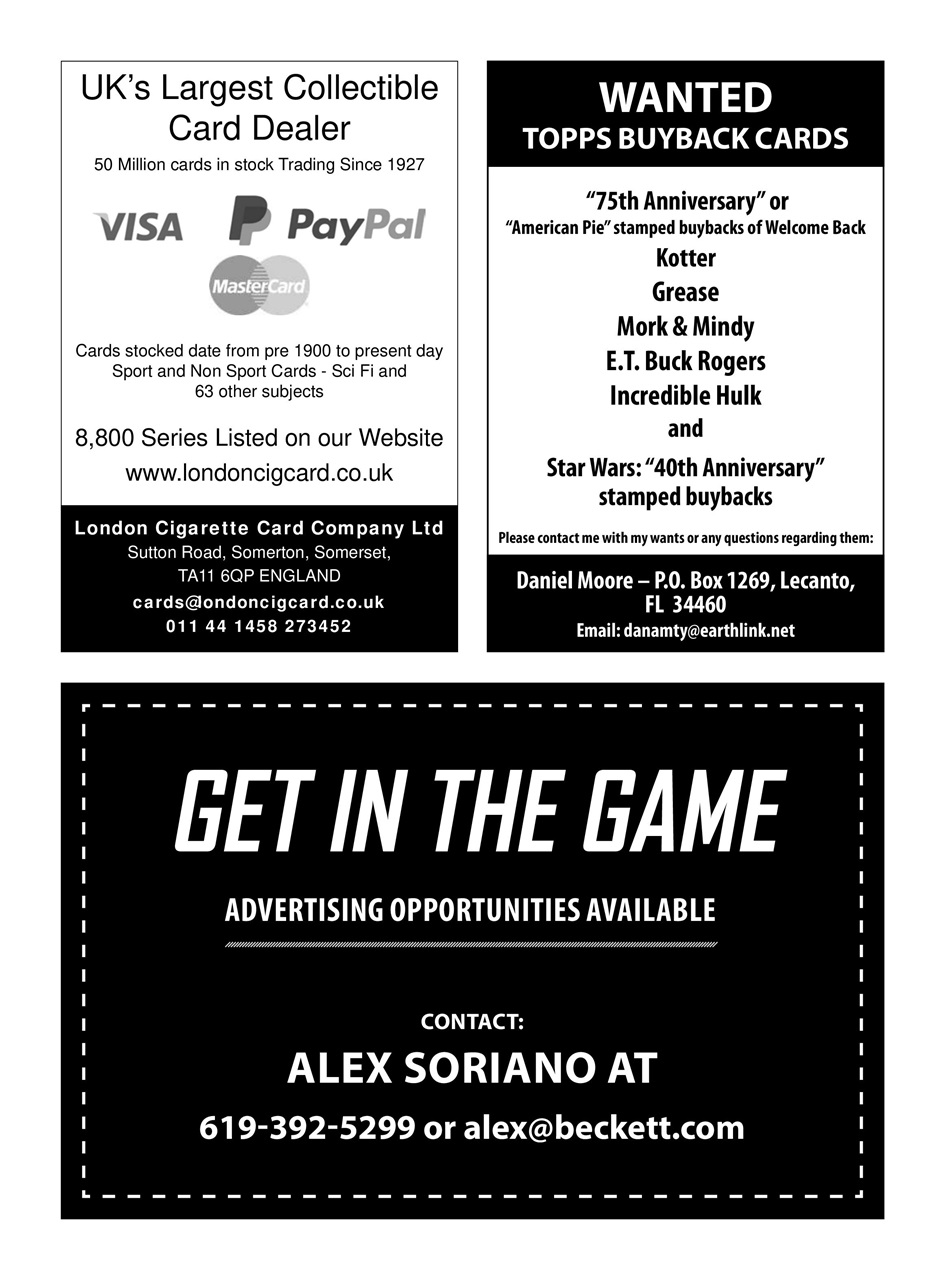 Non-Sport Update Magazine Preview Pages