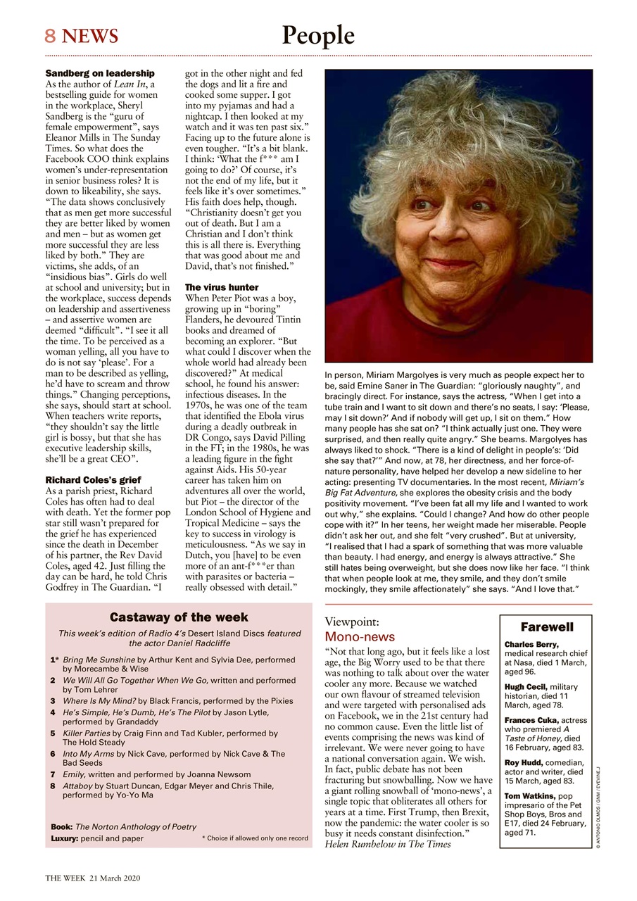 The Week Preview Pages