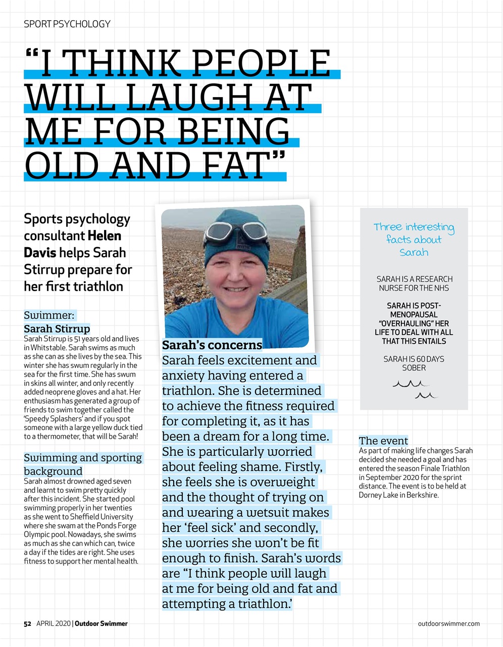 Outdoor Swimmer Preview Pages