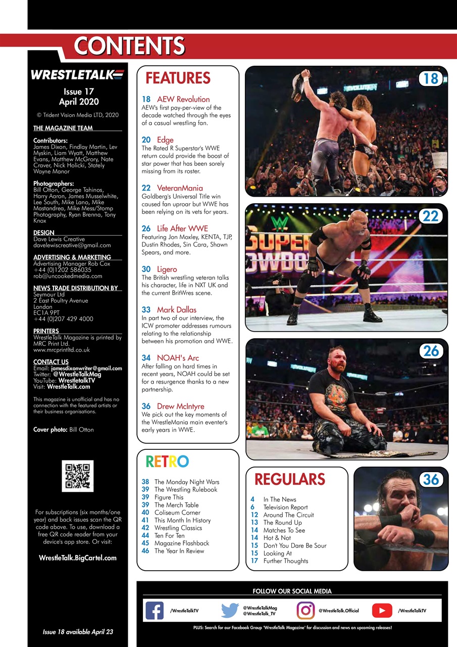 Wrestletalk Magazine Preview Pages