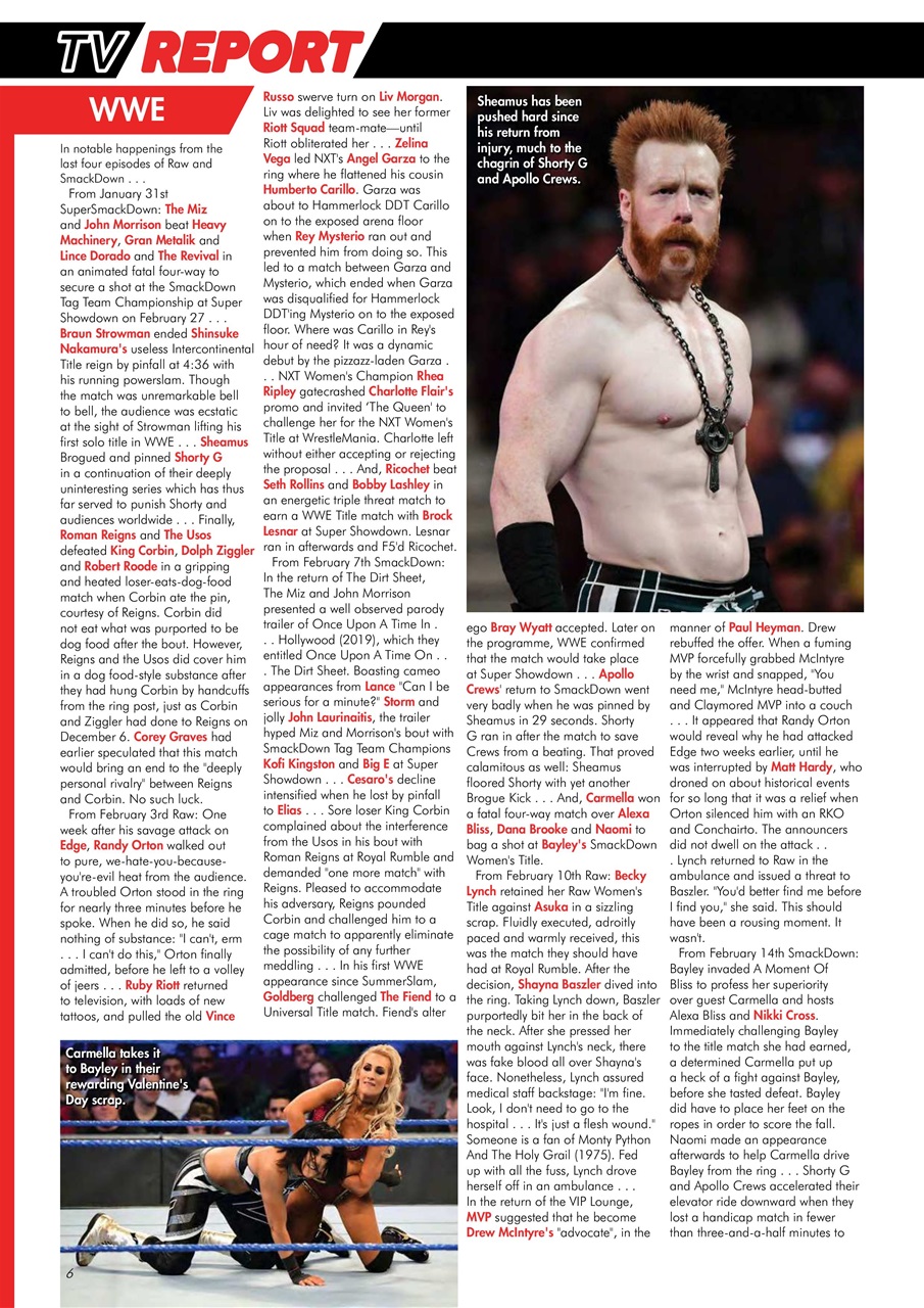 Wrestletalk Magazine Preview Pages