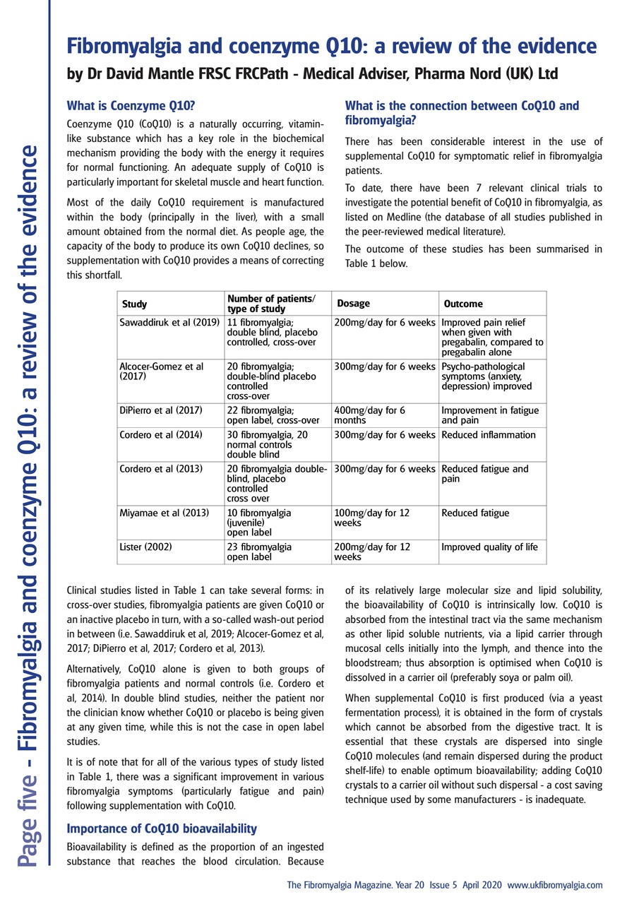 Fibromyalgia Magazine Preview Pages