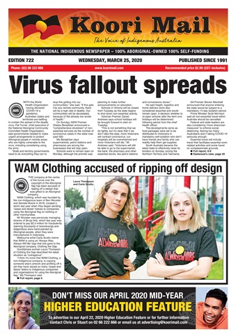 Koori Mail issue 25th March, 2020