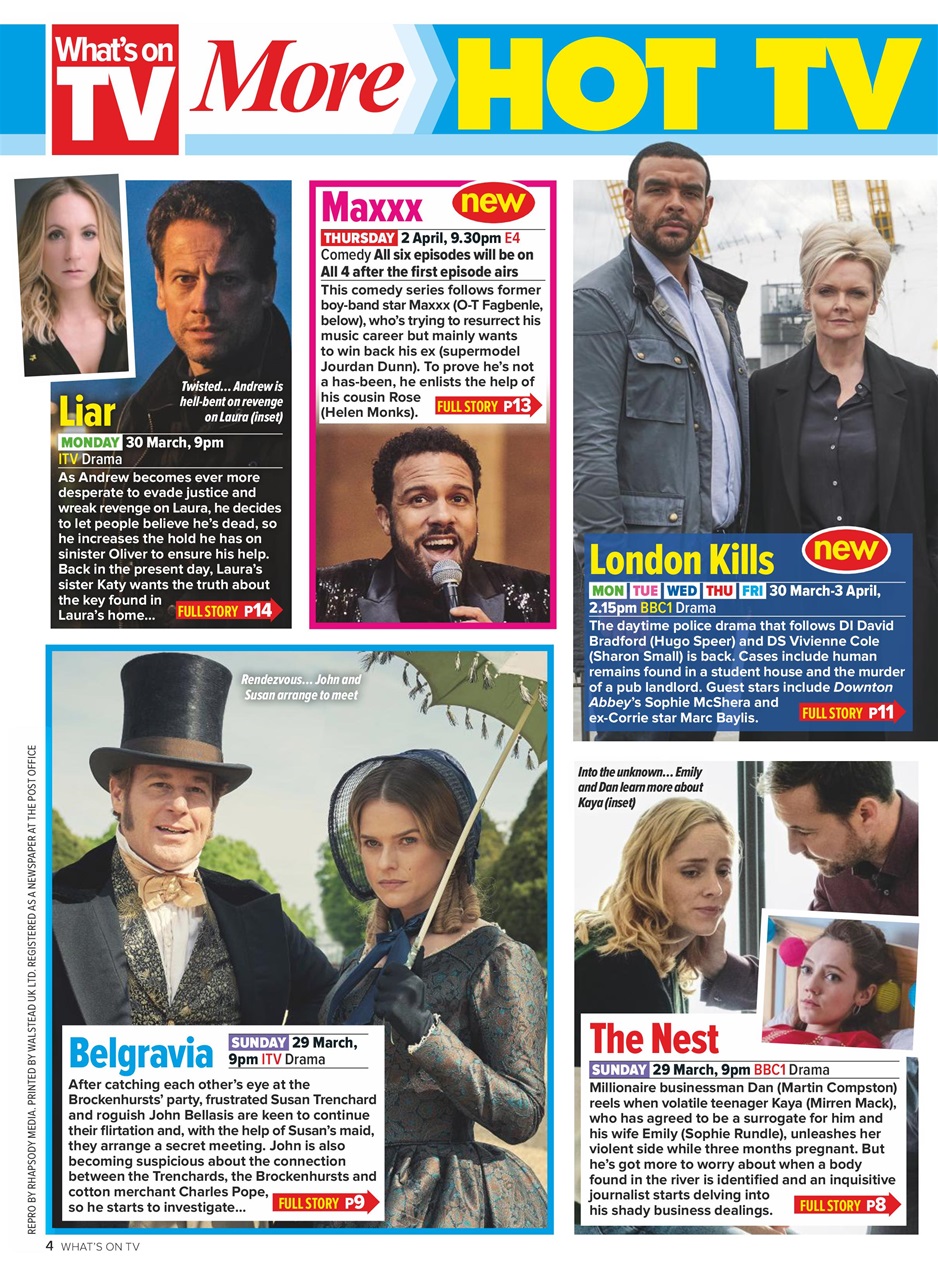 What's on TV Preview Pages
