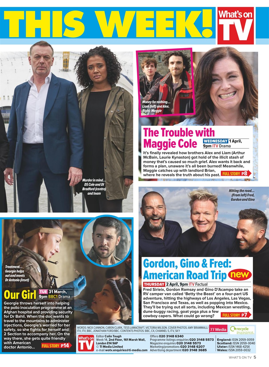 What's on TV Preview Pages