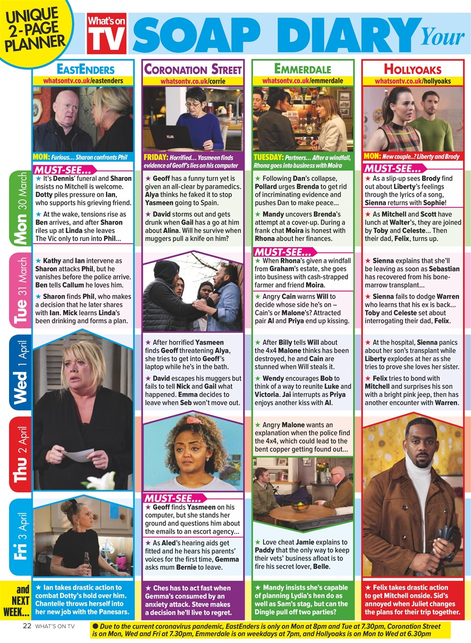 What's on TV Preview Pages