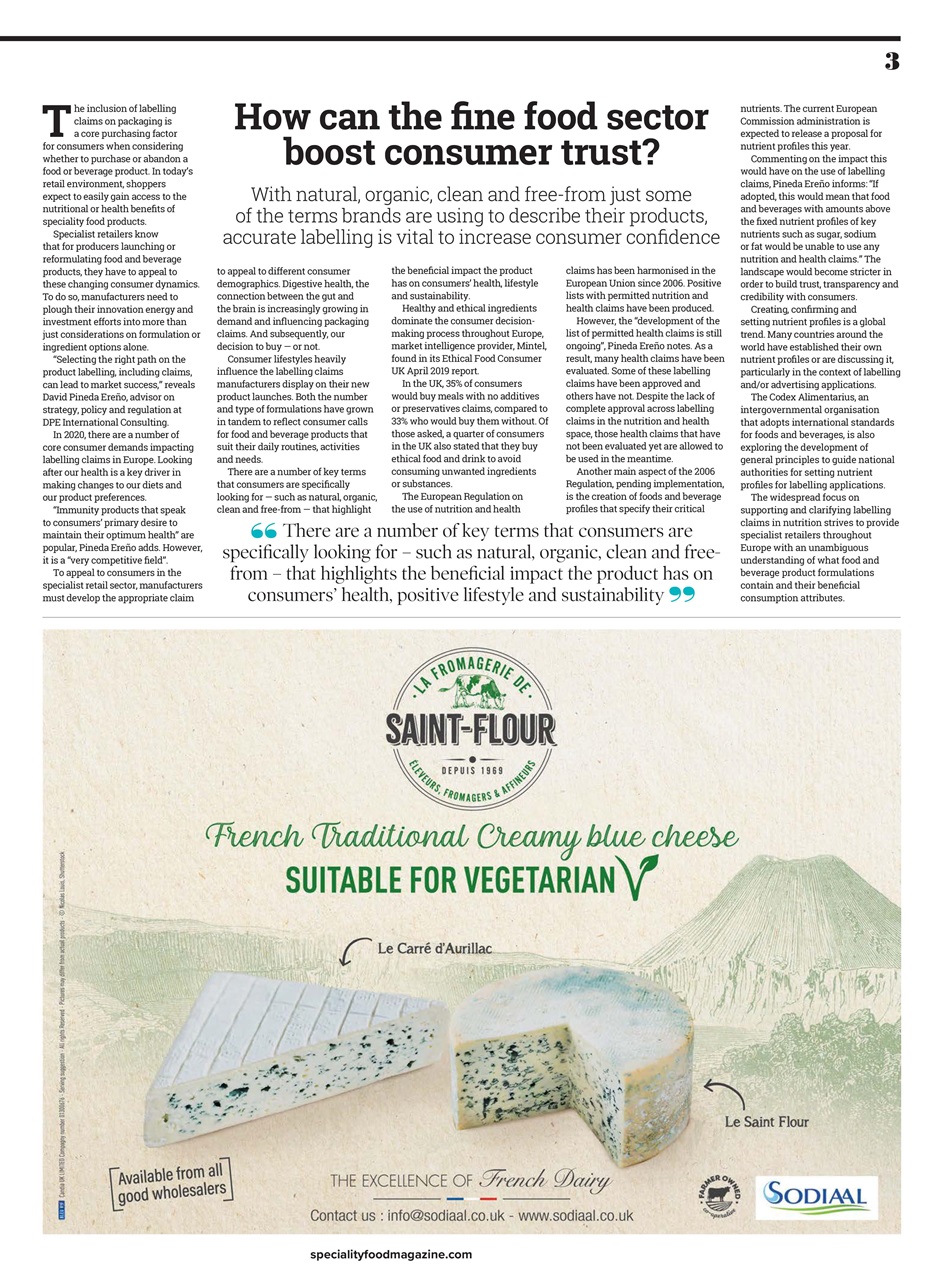 Speciality Food Preview Pages
