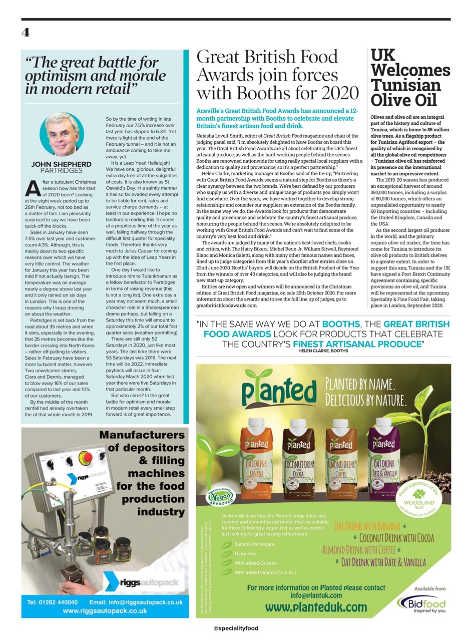 Speciality Food Preview Pages