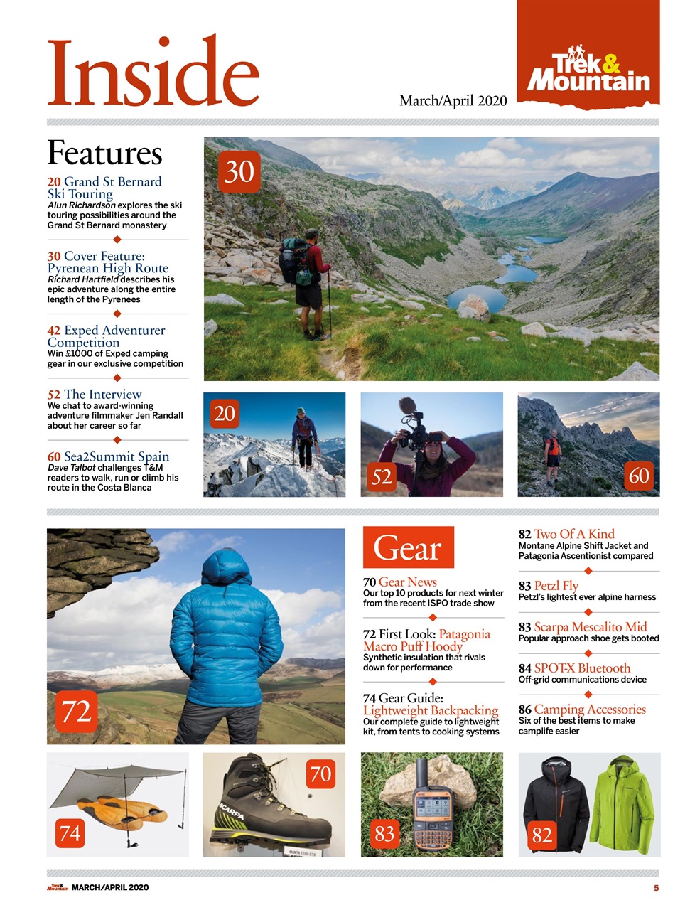 Trek & Mountain Magazine Preview Pages