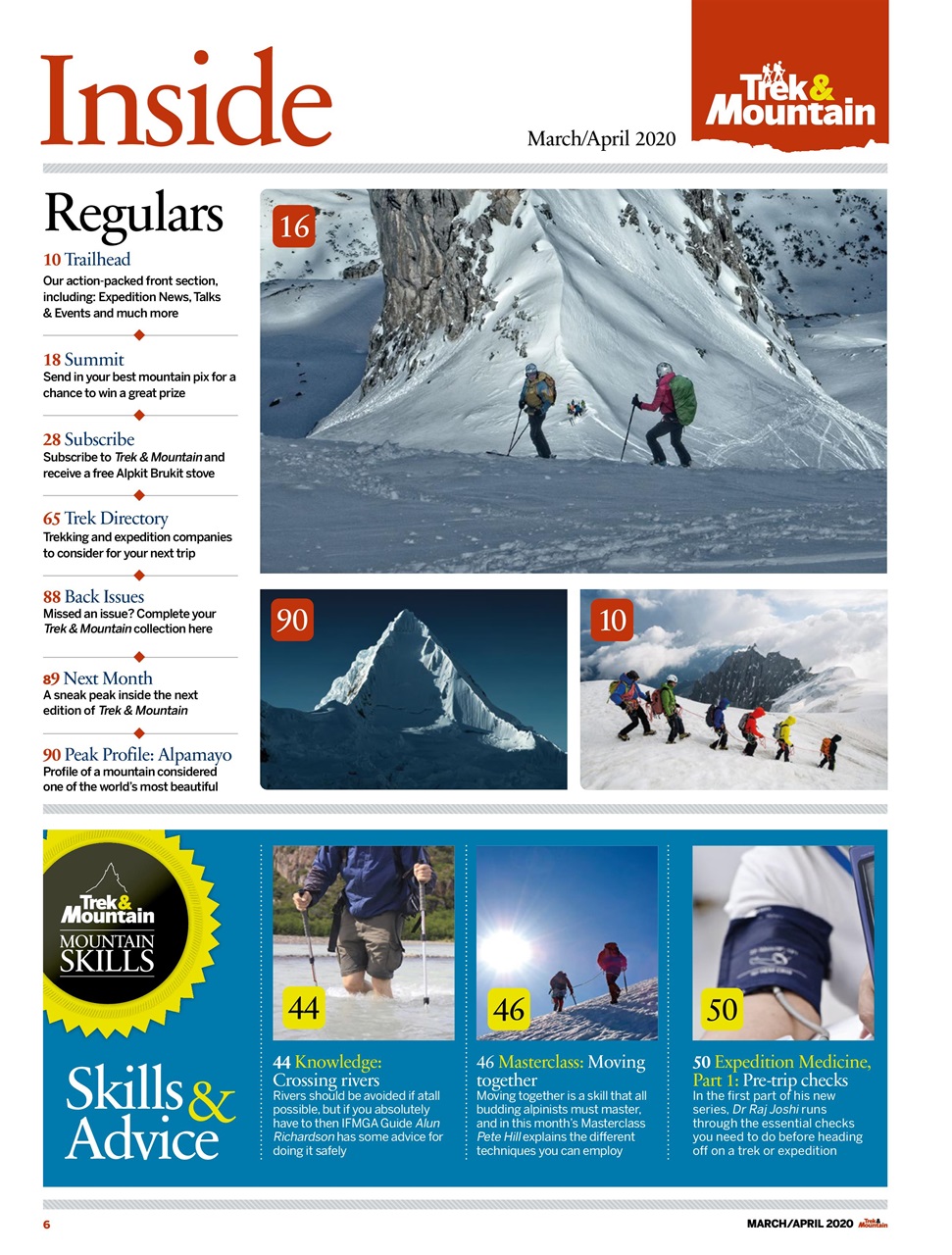 Trek & Mountain Magazine Preview Pages
