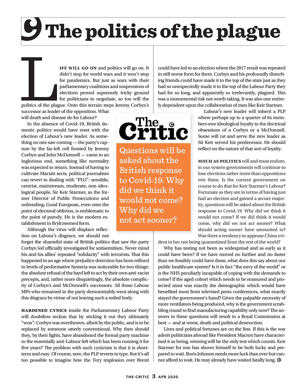 The Critic Preview Pages