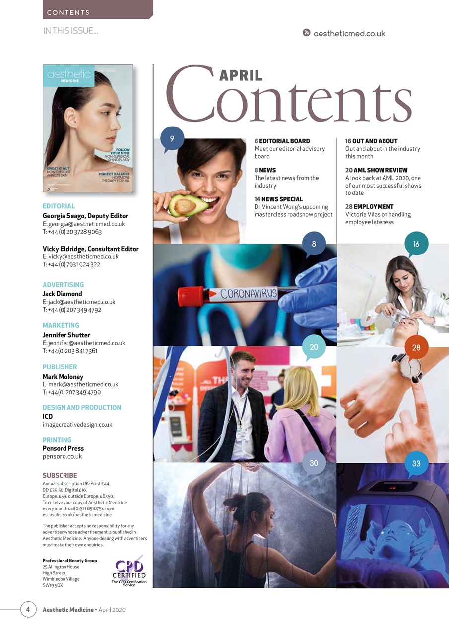 Aesthetic Medicine Preview Pages