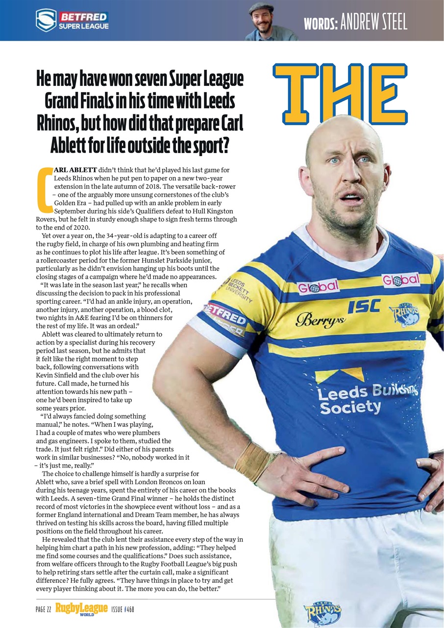 Rugby League World Preview Pages