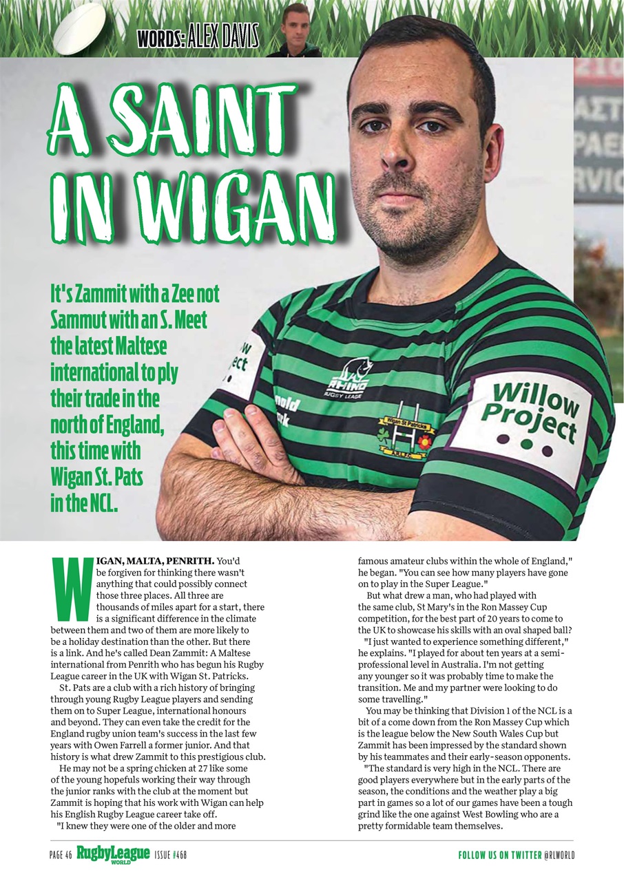 Rugby League World Preview Pages