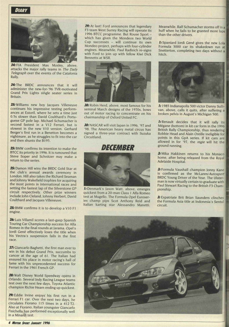 Motor Sport Magazine Preview Pages