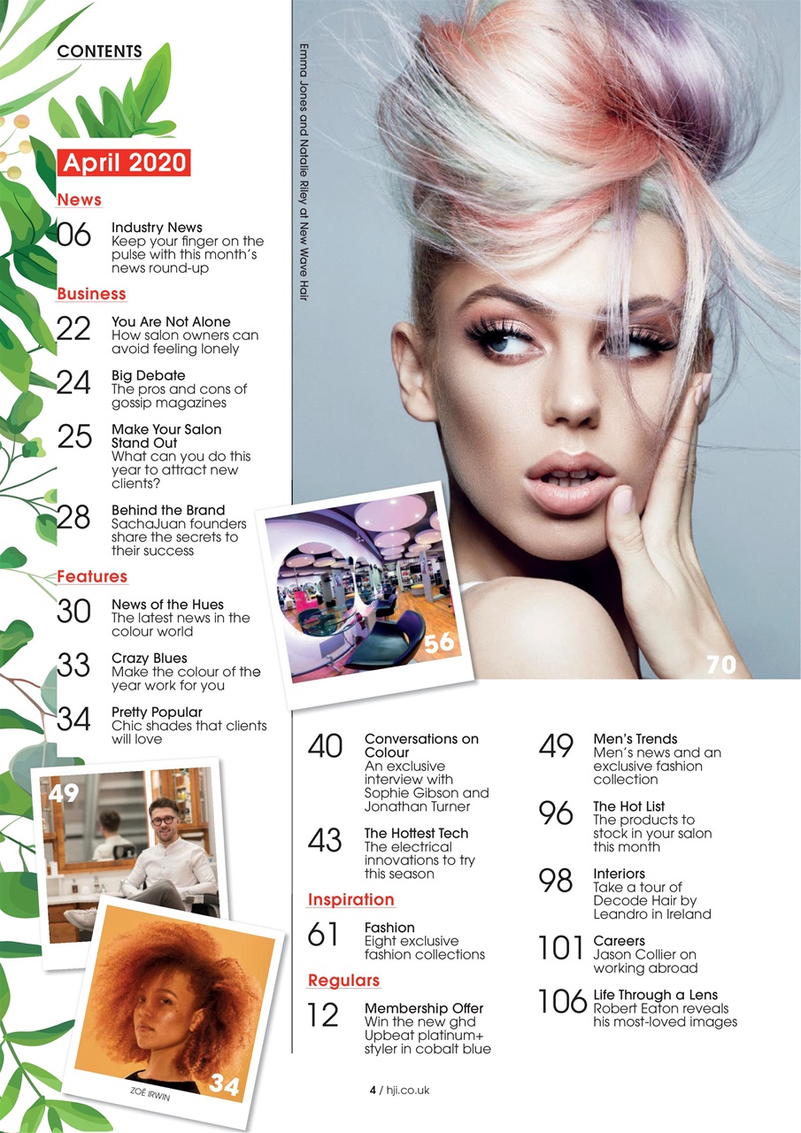 Hairdressers Journal Preview Pages