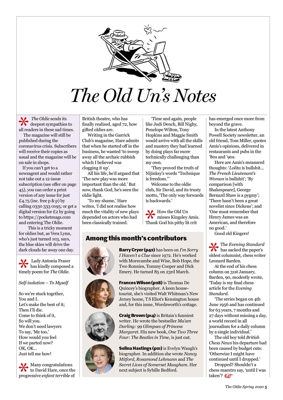 The Oldie Preview Pages