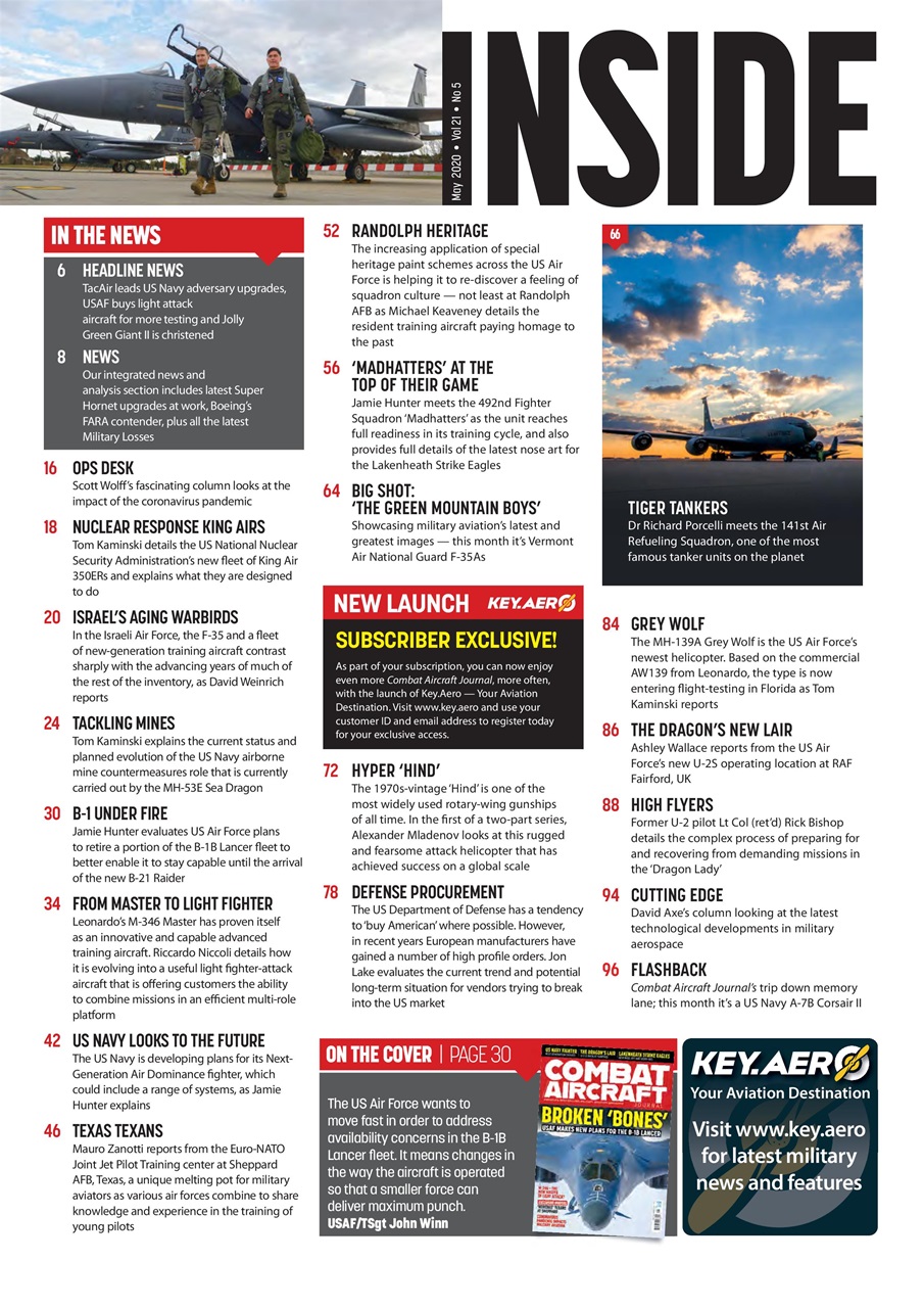 Combat Aircraft Journal Preview Pages