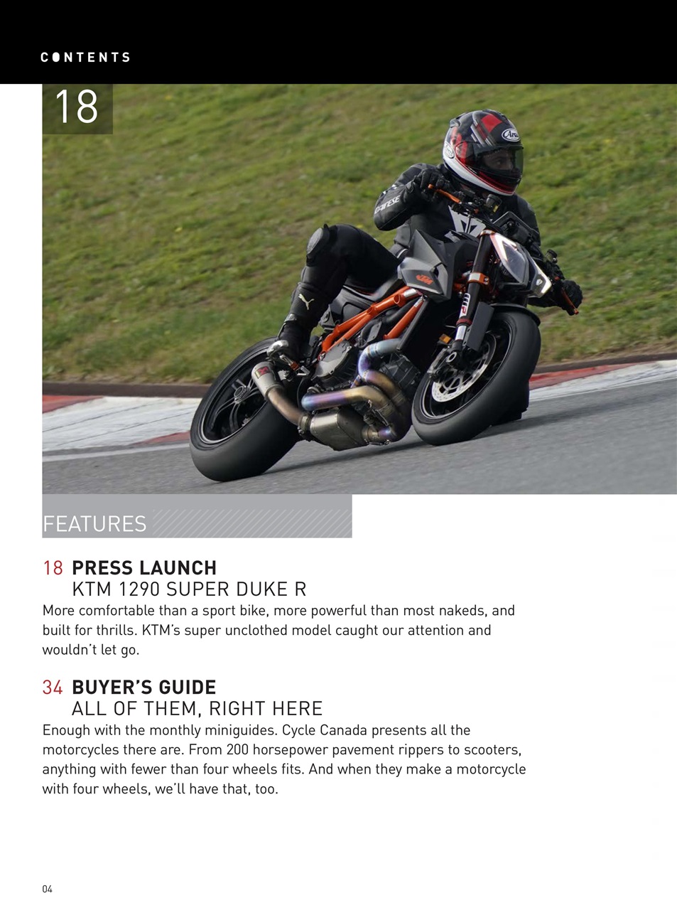 Cycle Canada Preview Pages