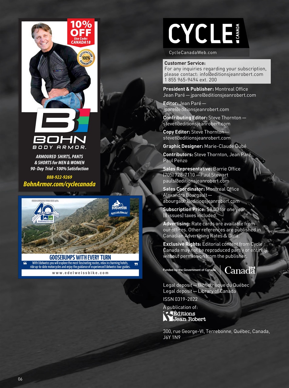 Cycle Canada Preview Pages