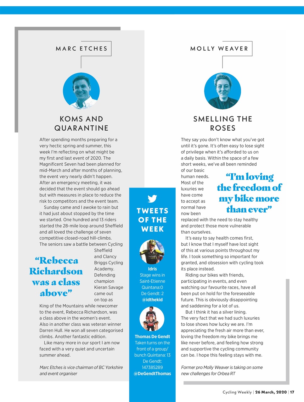 Cycling Weekly Preview Pages