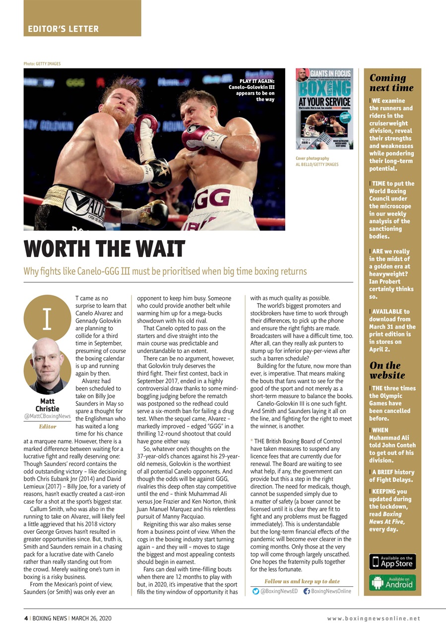 Boxing News Preview Pages