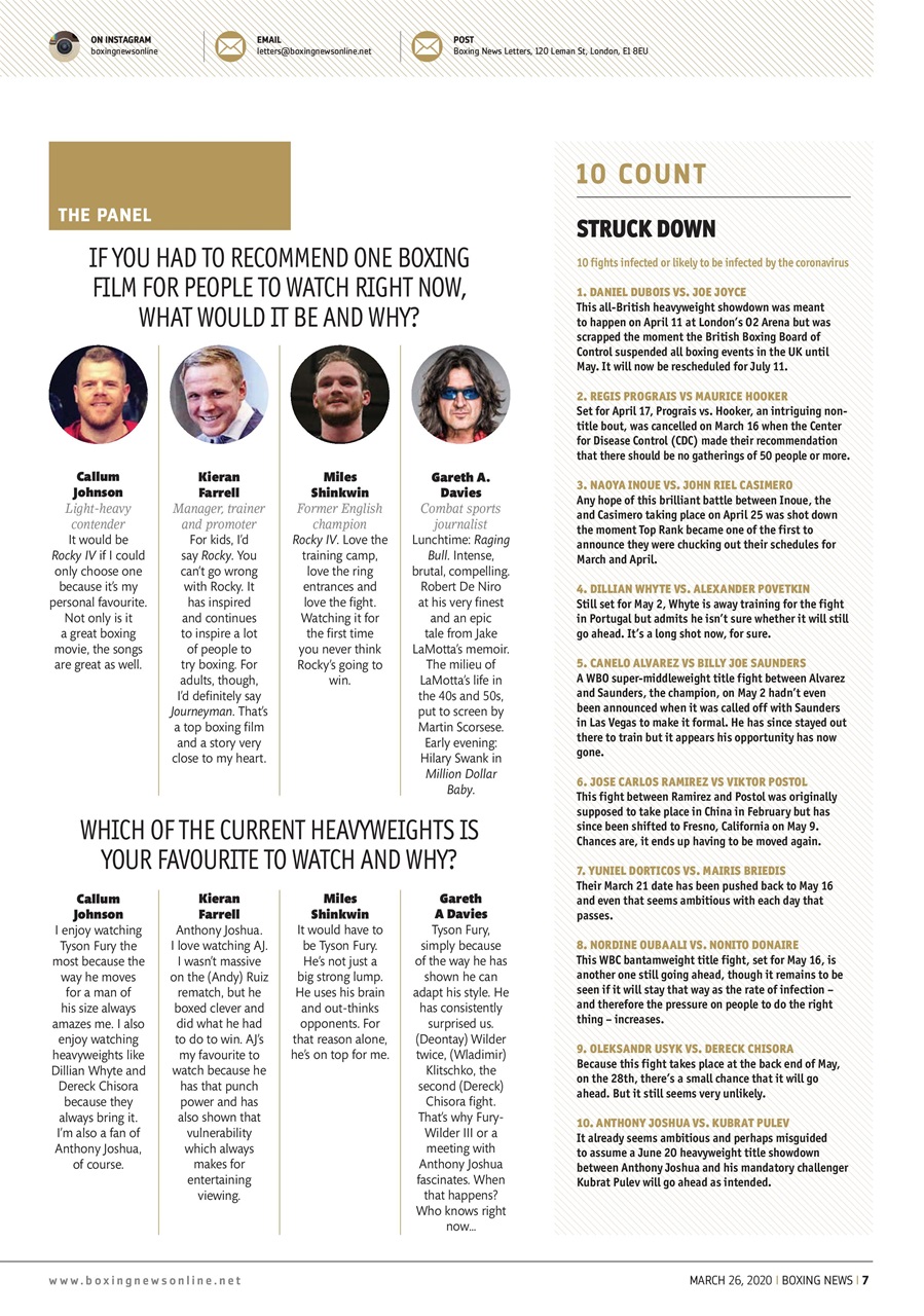Boxing News Preview Pages