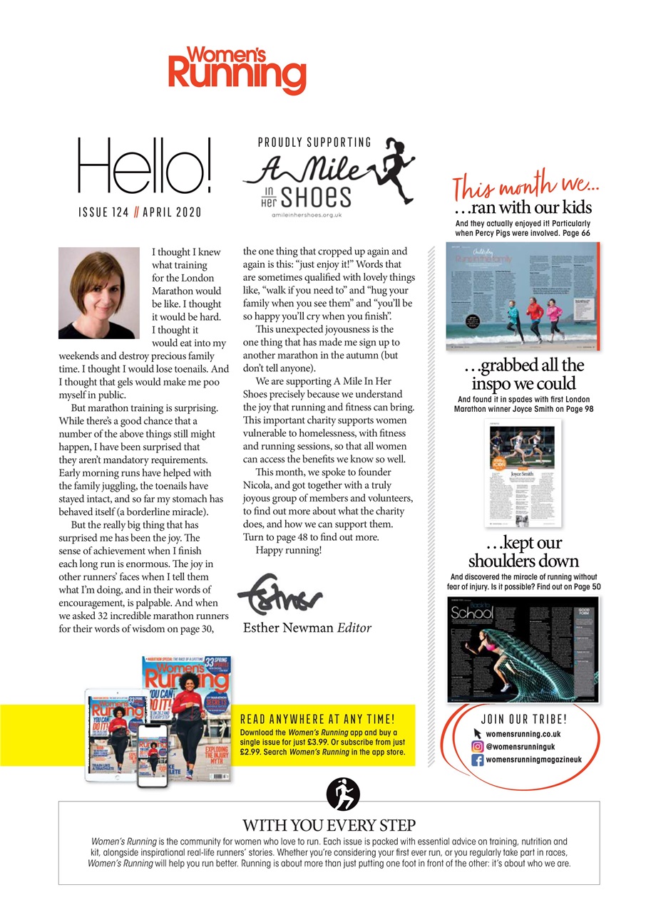 Women’s Running Preview Pages