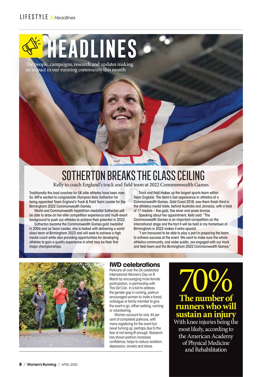 Women’s Running Preview Pages