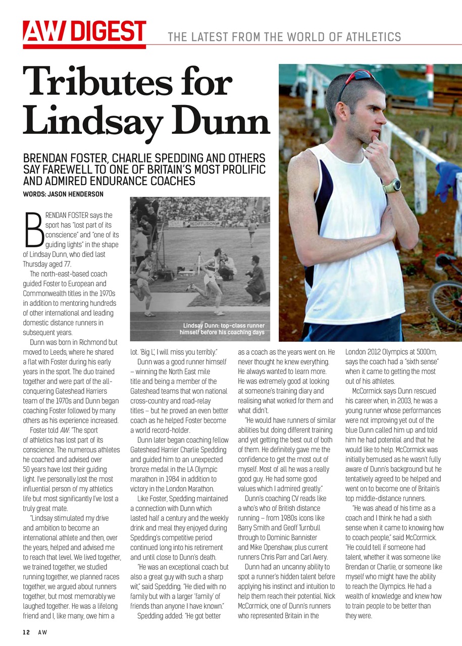 AW – Athletics Weekly Magazine Preview Pages