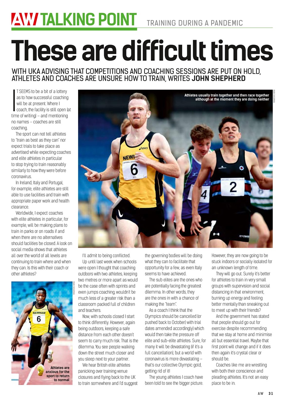 AW – Athletics Weekly Magazine Preview Pages