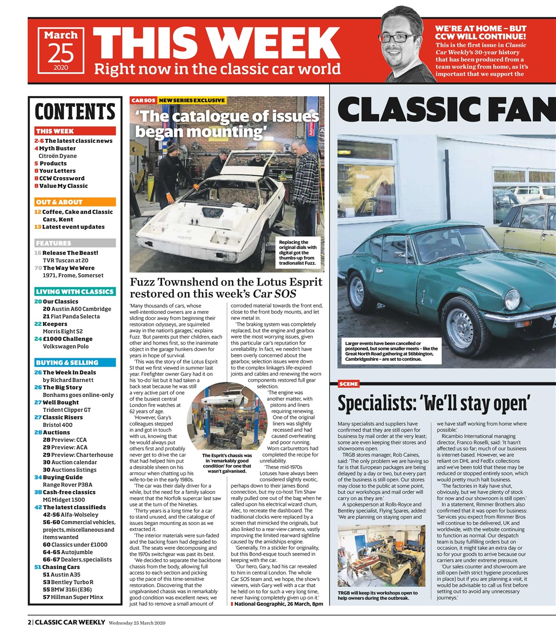 Classic Car Weekly Preview Pages