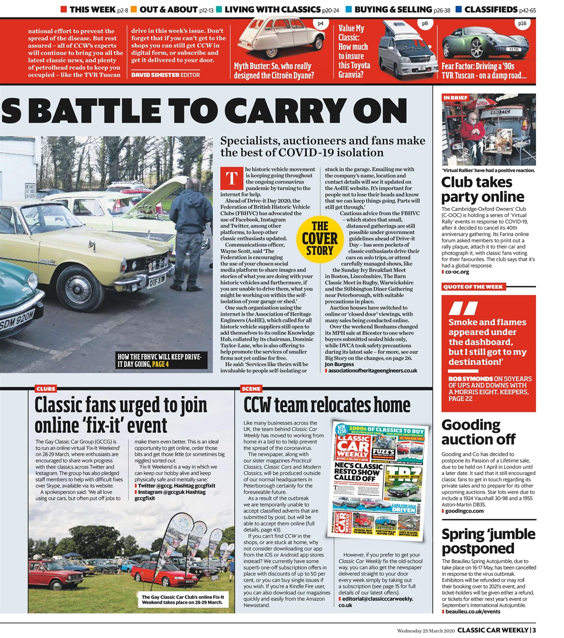 Classic Car Weekly Preview Pages