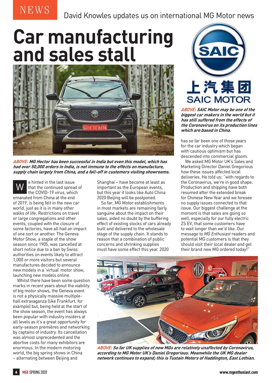 MG Enthusiast Preview Pages