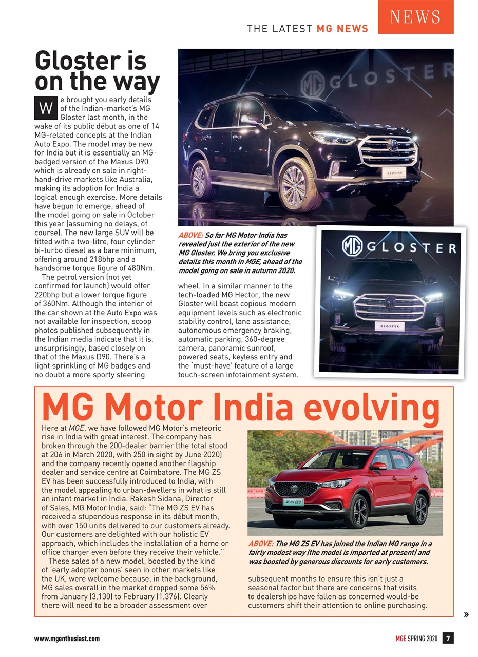 MG Enthusiast Preview Pages